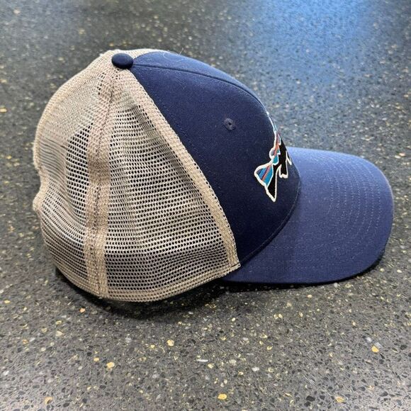 Patagonia Mesh Trucker Hat. Blue/gray. One size adjustable. - Picture 5 of 7